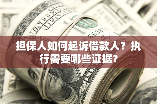 北京担保人如何起诉借款人？执行需要哪些证据？