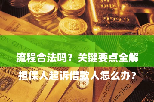 北京

担保人起诉借款人怎么办？流程合法吗？关键要点全解析
