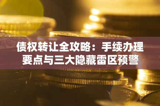 北京债权转让全攻略：手续办理要点与三大隐藏雷区预警