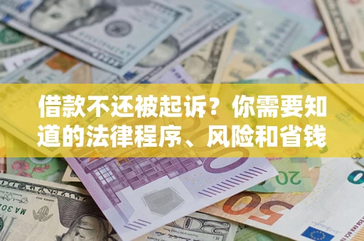 北京借款不还被起诉？你需要知道的法律程序、风险和省钱技巧