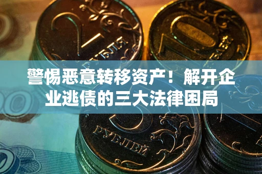 北京警惕恶意转移资产！解开企业逃债的三大法律困局